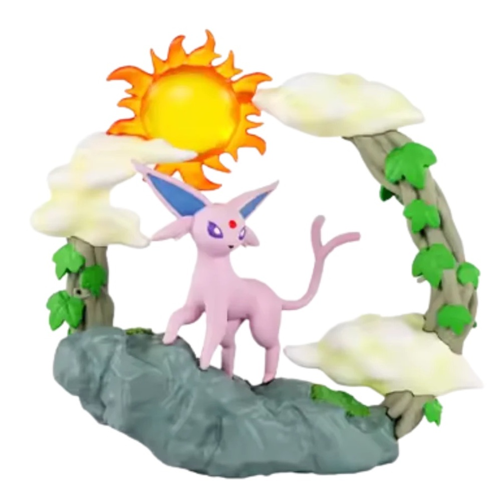 Pokemon Espeon Re-Ment Circular Diorama Figure Eifie Figurine Toy New